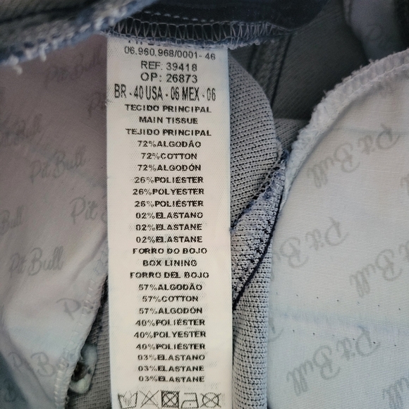 Pitbull Jeans Women's Denim Jumpsuit Brazilian Butt Lifter Size 6 - Picture 11 of 11